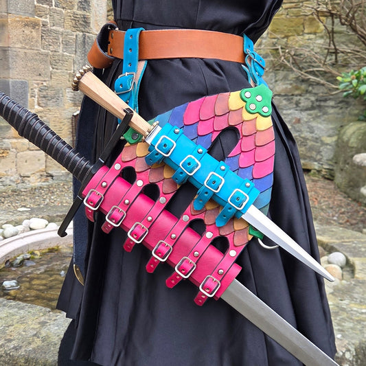 Leather Sword Frog (Double) - Rainbow Scale