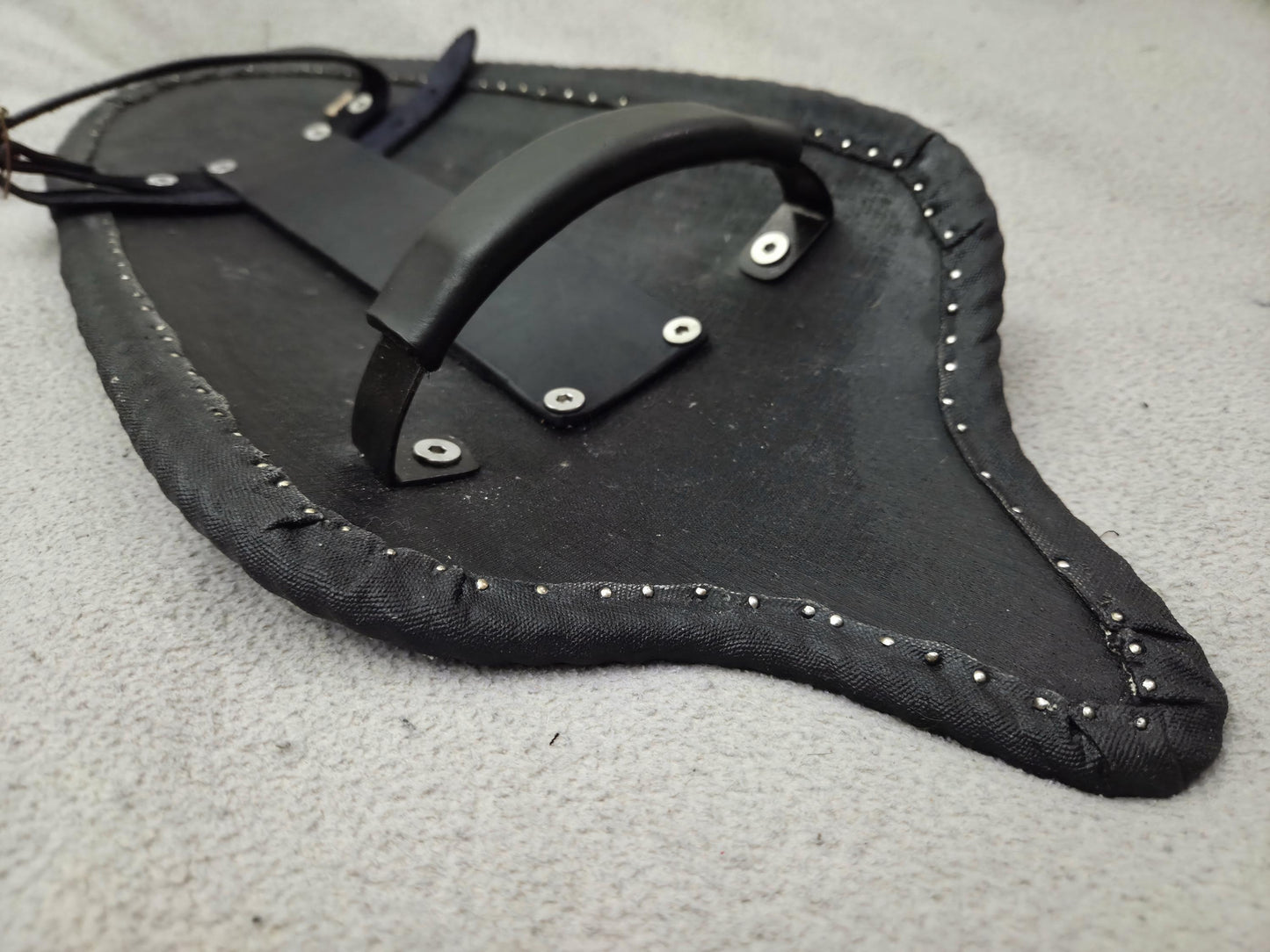 Black Hungarian Shield with Metal Handle
