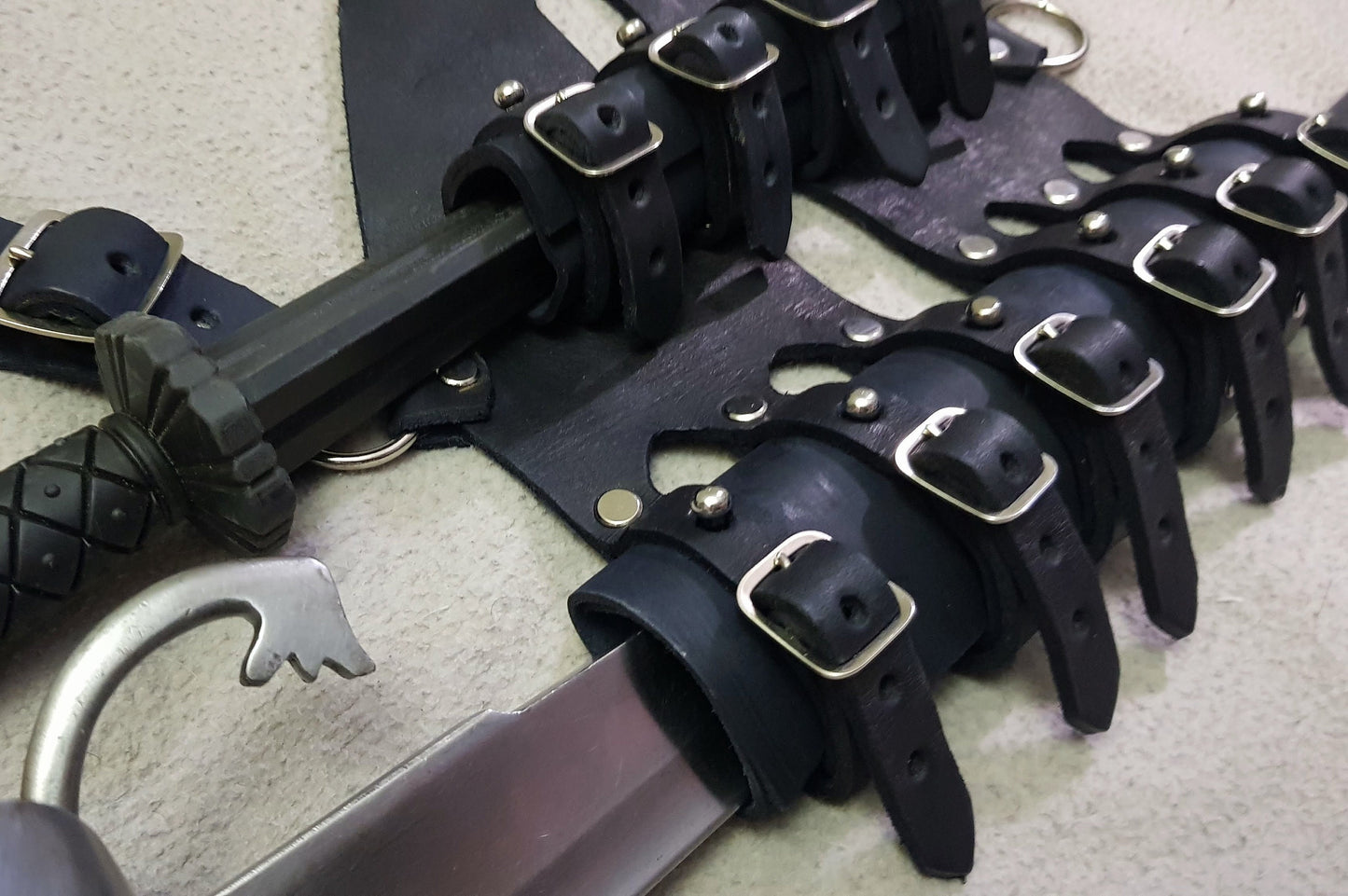Leather Sword Frog (Double)