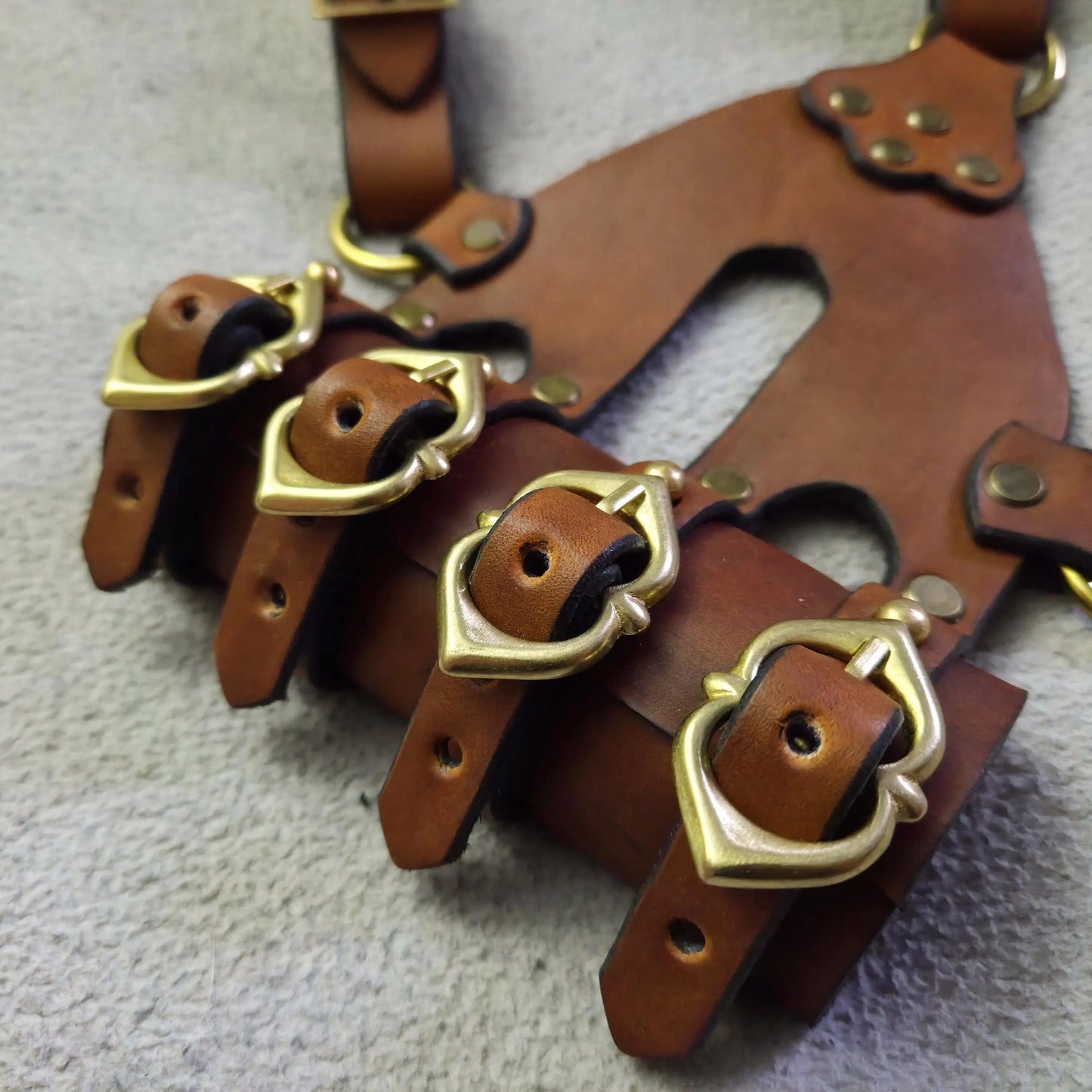 Leather Sword Frog (Single) - Medieval Style