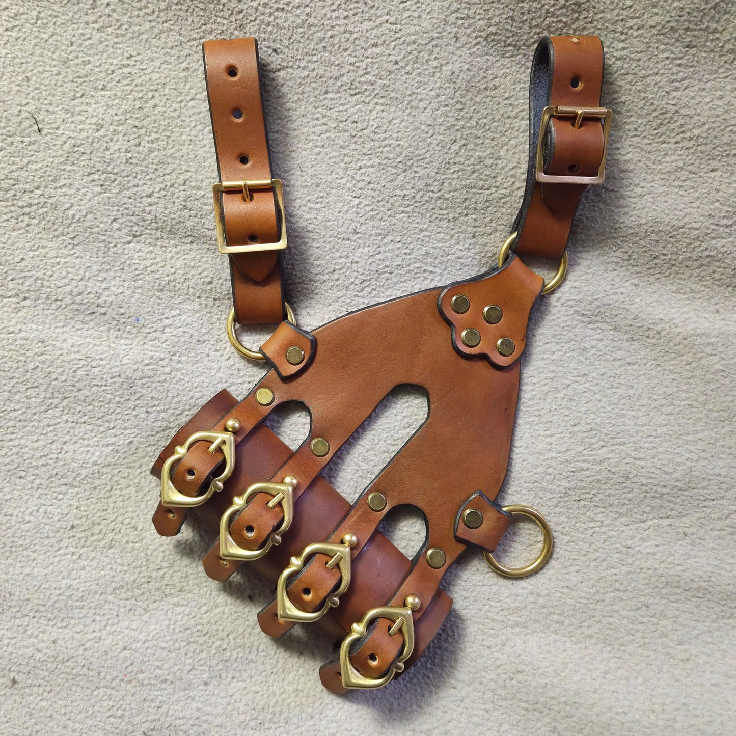 Leather Sword Frog (Single) - Medieval Style