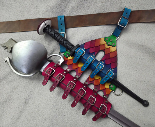 Leather Sword Frog (Double) - Rainbow Scale